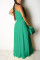 Sky Blue Fashion Sexy Sleeveless Skirt Two-piece Set