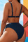 Brown Fashion Sexy Solid Backless Spaghetti Strap Plus Size Swimwear  (With Paddings)
