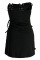 Black Fashion Sexy Solid Backless Strap Design Strapless Sleeveless Dress Dresses