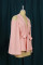 Pink Fashion Casual Solid Bandage Split Joint Turndown Collar Outerwear