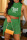 Green Sexy Casual Letter Bandage See-through Mesh O Neck Sleeveless Two Pieces