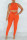 Orange Fashion Casual Sportswear Solid Vests Pants O Neck Sleeveless Two Pieces