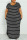 Black Fashion Casual Plus Size Striped Print Basic O Neck Short Sleeve Dress