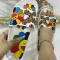 Black Casual Living Patchwork Printing Round Comfortable Shoes