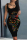Black Fashion Sexy Print Basic U Neck Vest Dress