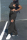 Black Fashion Casual Solid Hollowed Out O Neck Short Sleeve Two Pieces