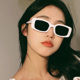 White Fashion Solid Patchwork Sunglasses