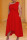 Red Elegant Solid Patchwork Oblique Collar Irregular Dress Dresses