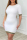 White Fashion Casual Print Patchwork O Neck Short Sleeve Dress