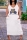 White Fashion Casual Plus Size Print Basic V Neck Sling Dress
