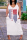 White Blue Fashion Casual Plus Size Print Basic V Neck Sling Dress