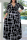 Black Sexy Print Bandage V Neck Cake Skirt Plus Size Dresses