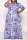 Dark Purple Casual Print Patchwork O Neck Straight Plus Size Dresses