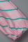 Pink Fashion Striped Print With Belt Turndown Collar Shirt Dress