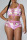 Pink Sexy Solid Embroidered Bandage Hollowed Out Patchwork Two Pieces