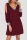 Burgundy Fashion Casual Patchwork Hollowed Out Sequins V Neck Long Sleeve Dresses