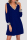 Blue Fashion Casual Patchwork Hollowed Out Sequins V Neck Long Sleeve Dresses