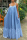 Light Blue Sexy Casual Solid Backless Spaghetti Strap Loose Sling Dress