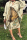 Apricot Fashion Casual Print Hollowed Out Half A Turtleneck Long Sleeve Dresses