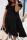 Black Fashion Casual Solid Backless Off the Shoulder Short Sleeve Dress