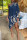 Blue Fashion Casual Print Asymmetrical Turtleneck Long Sleeve Dresses