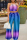 Blue Purple Sexy Casual Gradual Change Print Vests Pants O Neck Sleeveless Two Pieces