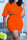 Orange Casual Letter Print Patchwork O Neck Short Sleeve Two Pieces