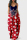 Dark Blue Red Fashion Sexy Print Backless Spaghetti Strap Long Dress