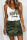 Green Casual Print Camouflage Print Patchwork Spaghetti Strap Straight Dresses