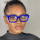 Blue Fashion Casual Solid Patchwork Sunglasses