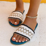 Blue Fashion Casual Patchwork Round Comfortable Shoes