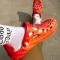 Tangerine Red Fashion Casual Hollowed Out Round Comfortable Shoes