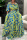 Blue Yellow Fashion Casual Print Patchwork O Neck Plus Size Two Pieces