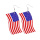 Red Blue Fashion Casual Print Patchwork Earrings