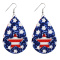 Red Fashion Casual The stars Patchwork Earrings