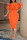 Orange Fashion Sexy Solid Patchwork Backless Off the Shoulder Evening Dress