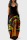 Black Brown Fashion Sexy Print Backless Spaghetti Strap Long Dress