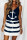 Blue Sexy Casual Print Bandage Backless V Neck Sling Dress