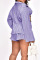Pink Casual Solid Patchwork Fold Turndown Collar Long Sleeve Three Pieces