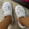 White Fashion Casual Hollowed Out Patchwork Round Comfortable Shoes