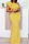 Yellow Sweet Solid Flounce One Shoulder Trumpet Mermaid Dresses