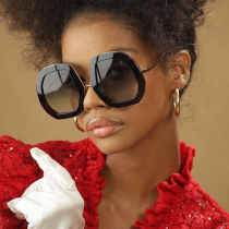 Black Fashion Casual Solid Patchwork Sunglasses
