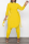 Yellow Casual Solid Draw String O Neck Long Sleeve Two Pieces
