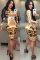 Gold Milk. Europe and America Cap Sleeve Long Sleeves O neck Pencil Dress Mid-Calf Patchwork Print Club 