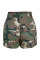 Camouflage Casual Print Camouflage Print High Waist Straight Full Print Bottoms