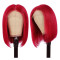 Red Fashion Casual Solid Patchwork Wigs