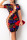 Red Sexy Print Bandage Hollowed Out Patchwork O Neck Pencil Skirt Dresses