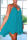 Blue Sexy Solid Patchwork Fold Asymmetrical A Line Dresses
