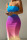 Colour Sexy Print Hollowed Out Patchwork Oblique Collar Dresses