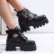 Black Fashion Casual Hollowed Out Patchwork Round Out Door Wedges Shoes